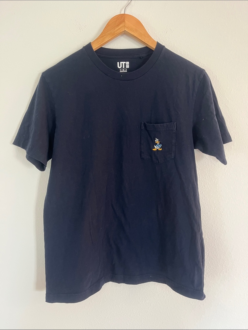 Disney x Uniqlo Blue Donald Duck Short Sleeve Pocket Tee